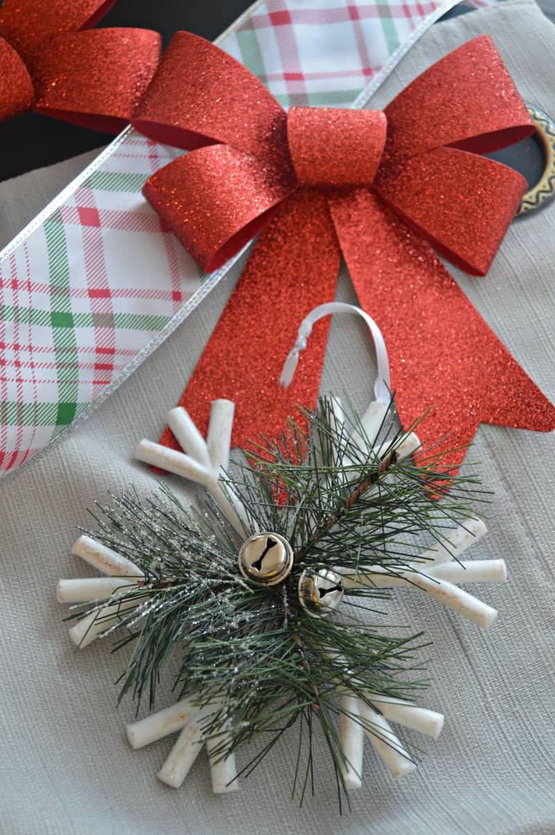 DIY Christmas Ornament Shower Curtain Stylish Cravings