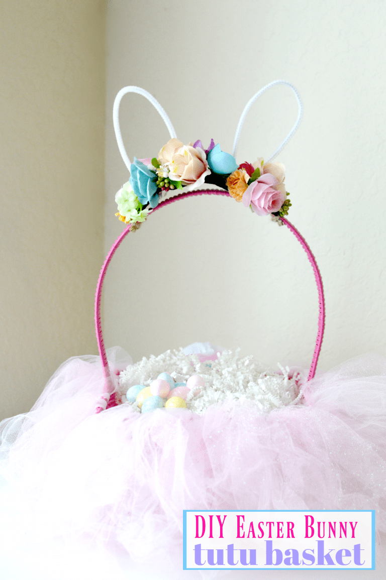 DIY Easter Bunny Tutu Basket Stylish Cravings Crafts