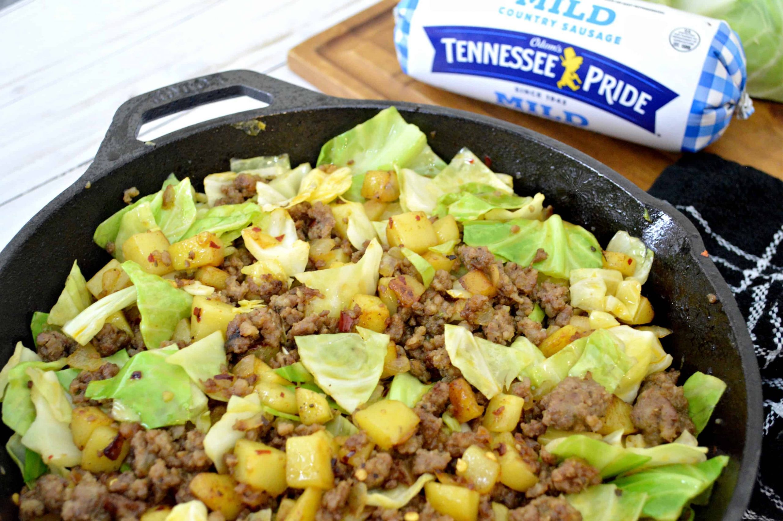 Sausage & Cabbage Potato Hash Stylish Cravings