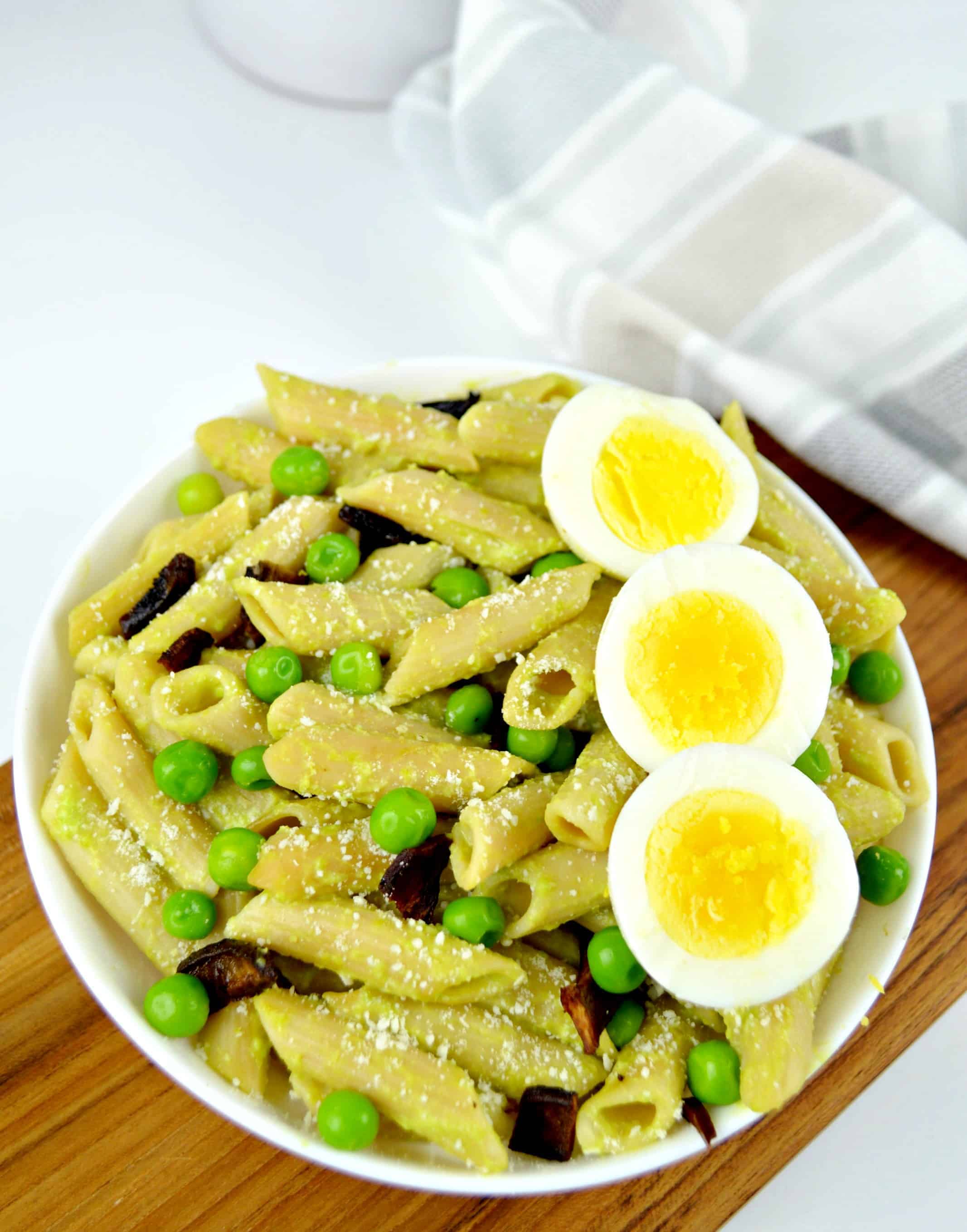Pea Pesto Pasta Bowl Healthy Kid Friendly Recipe