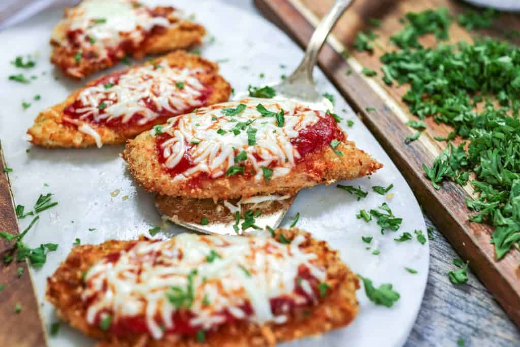 Air Fryer Keto Chicken Parmesan Easy Air Fryer Recipe!