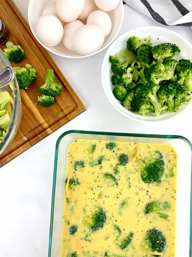 Keto Broccoli Egg Bake Easy Five Ingredient Recipe