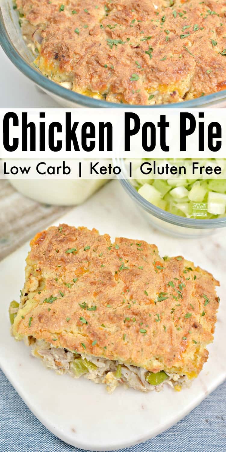 Keto Chicken Pot Pie With Easy Low Carb Cheddar Crust