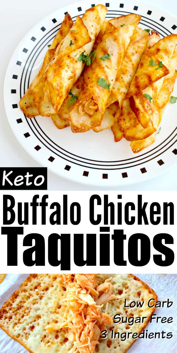 Keto Buffalo Chicken Taquitos Easy 3 Ingredient Recipe