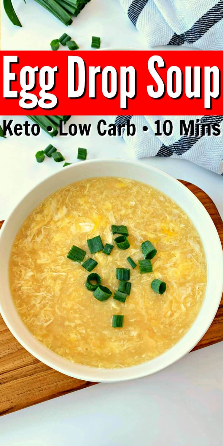 Easy Keto Egg Drop Soup Quick 10 Minute Recipe