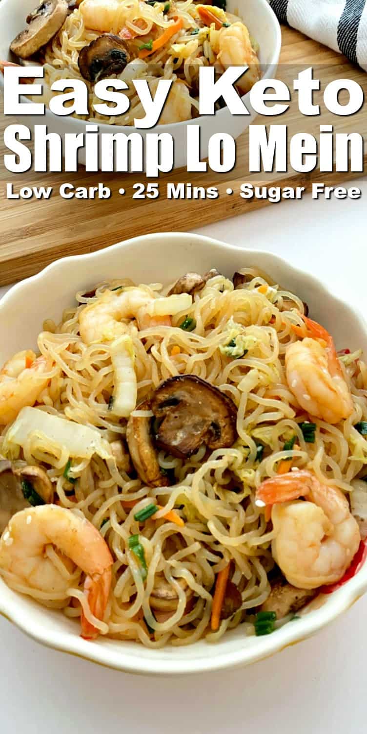 Easy Keto Lo Mein With Shrimp Quick & Delicious!