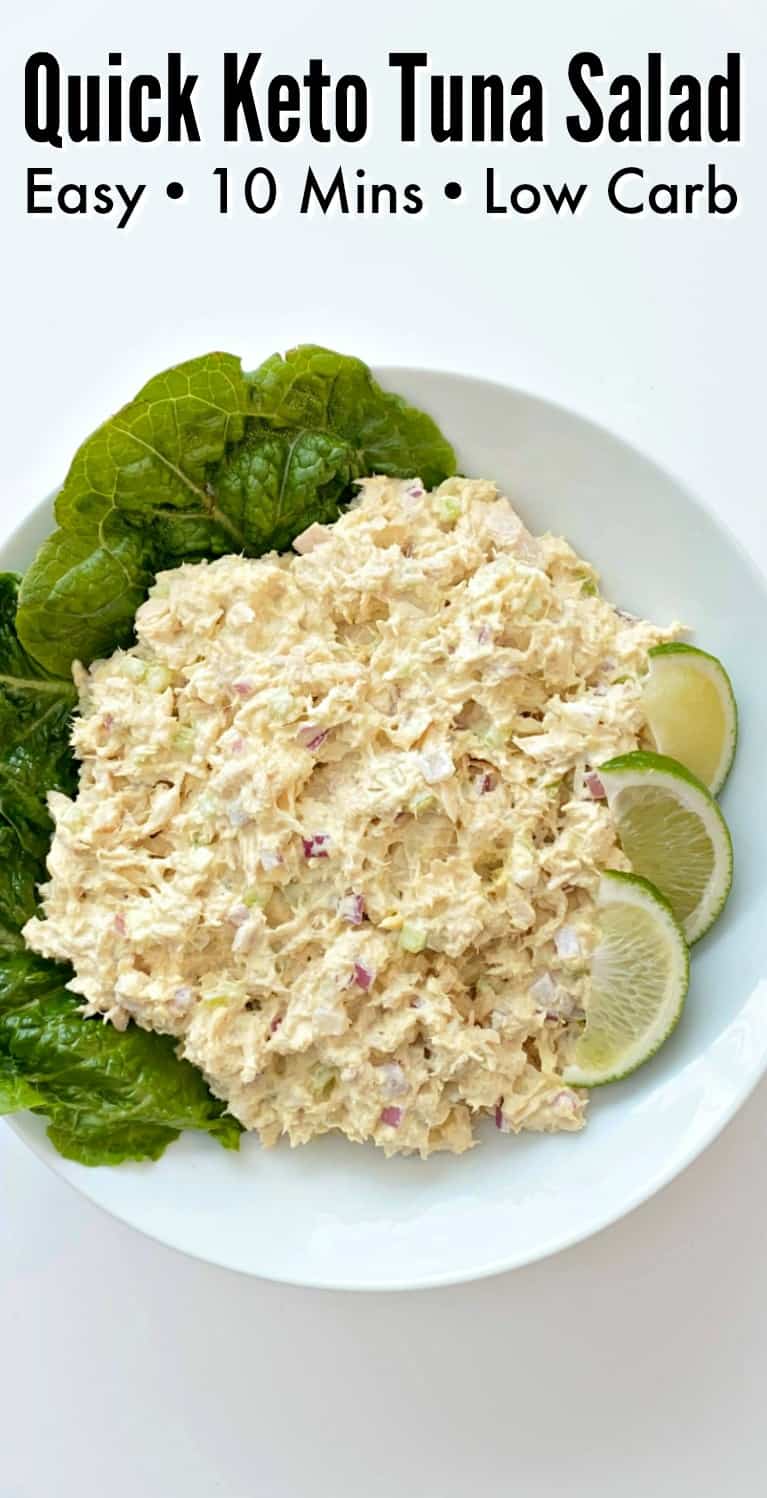 Quick Keto Tuna Salad 10 Minute Keto Lunch Recipe