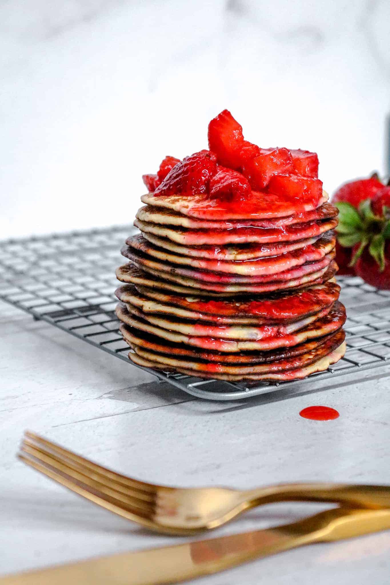Keto Strawberry Pancakes Recipe Classic Breakfast Minus The Carbs