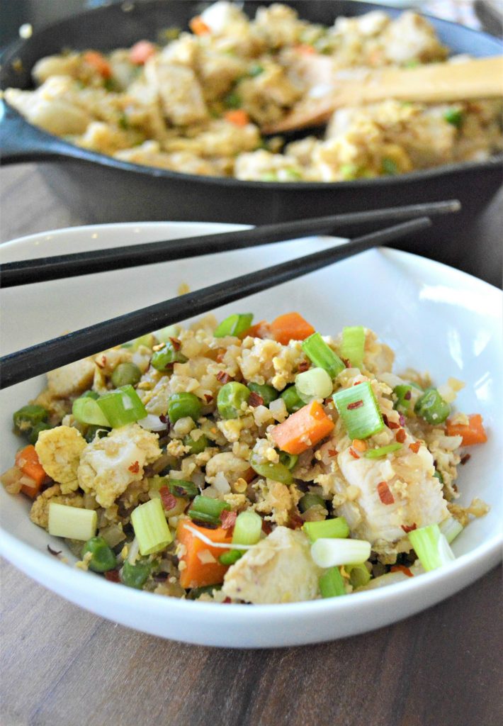 Keto Cauliflower Chicken Fried Rice Easy 30 Minute Recipe