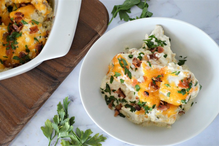 Keto Chicken Bacon Ranch Casserole Hearty Keto Dinner