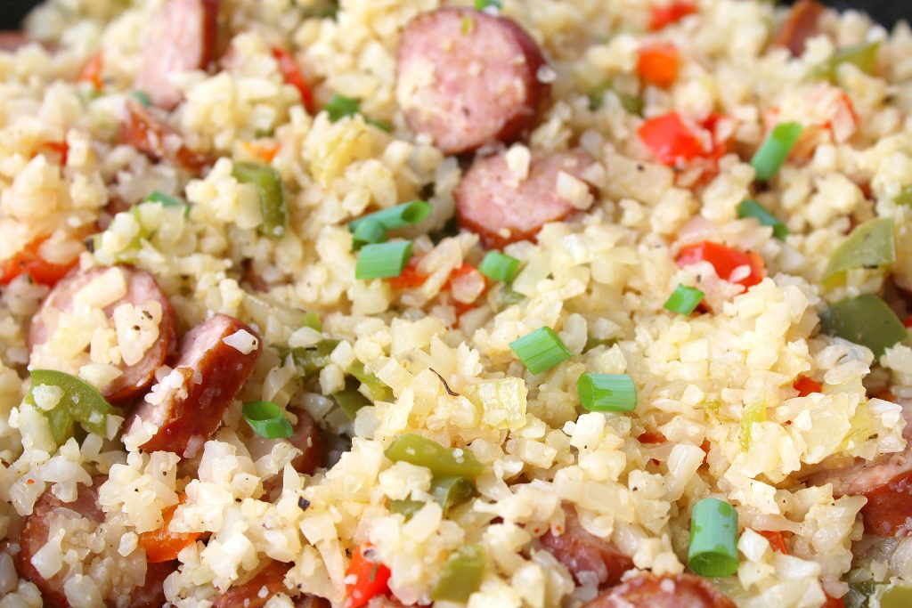 Keto Cajun Cauliflower Rice Easy Low carb DInner