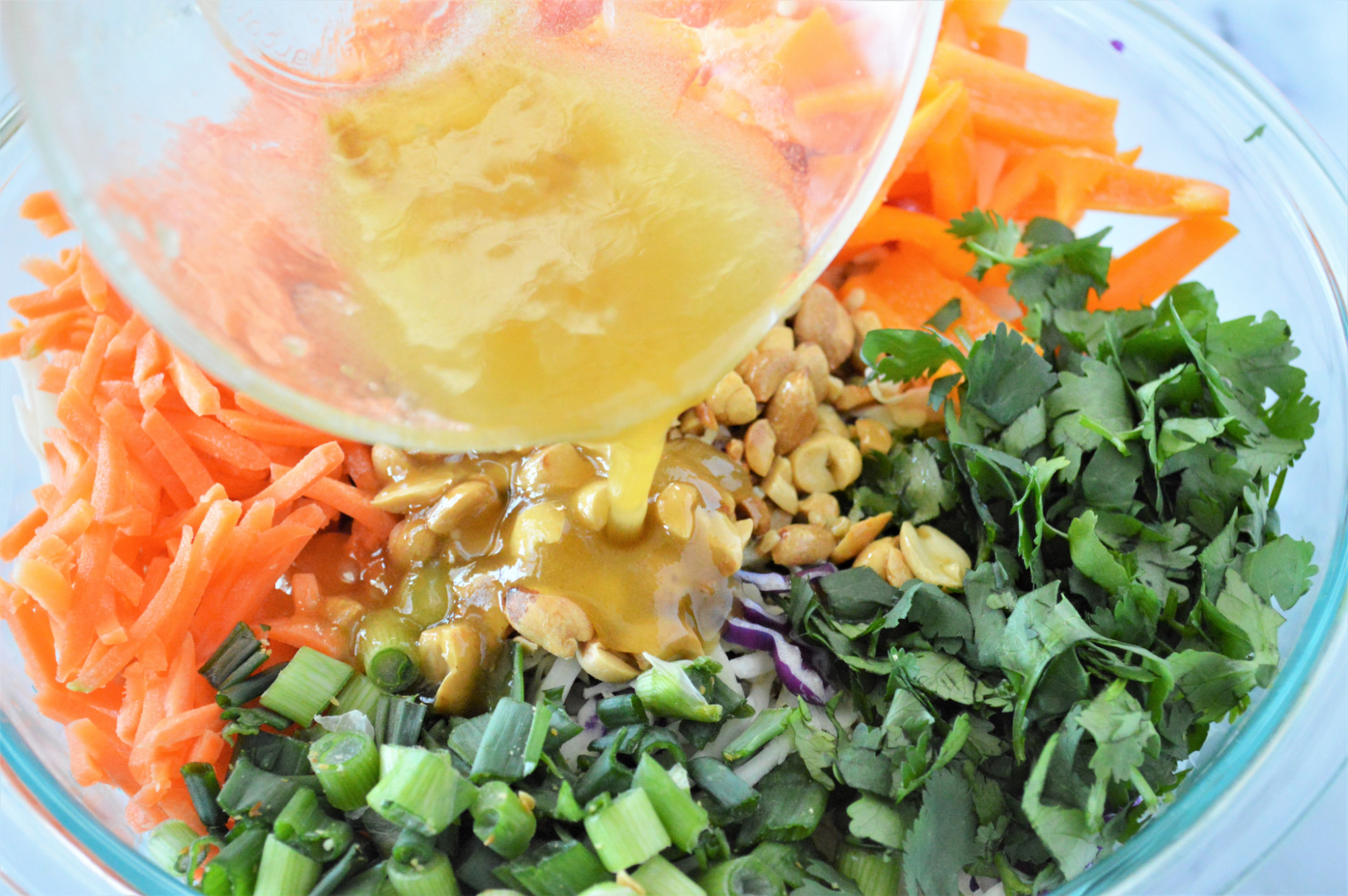 Low Carb Asian Slaw Easy Healthy Side Dish With Homemade Dressing