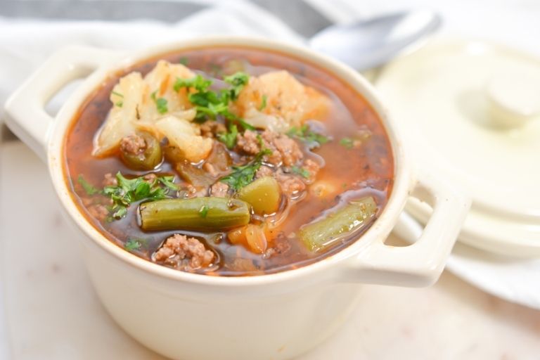 Low Carb Vegetable Beef Soup Quick & Easy Soup