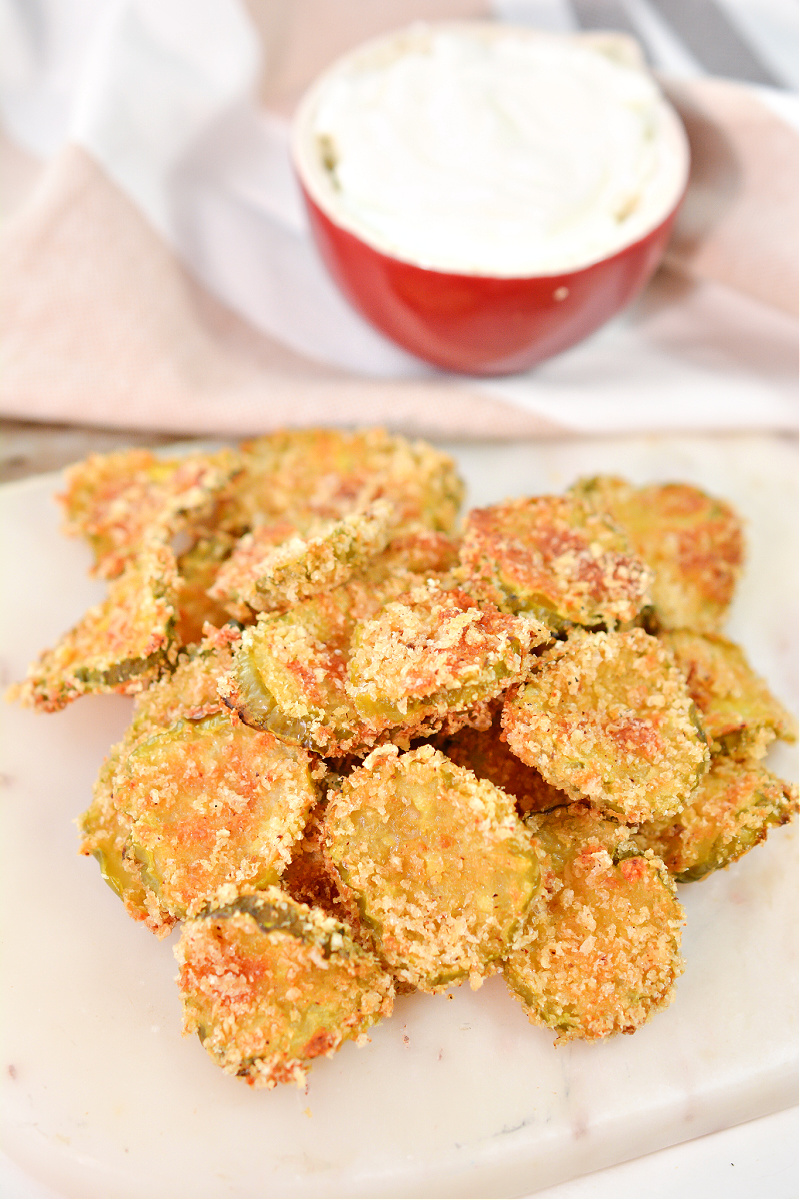 Air Fryer Pickle Chips Easy Low Carb Snack or Side Dish