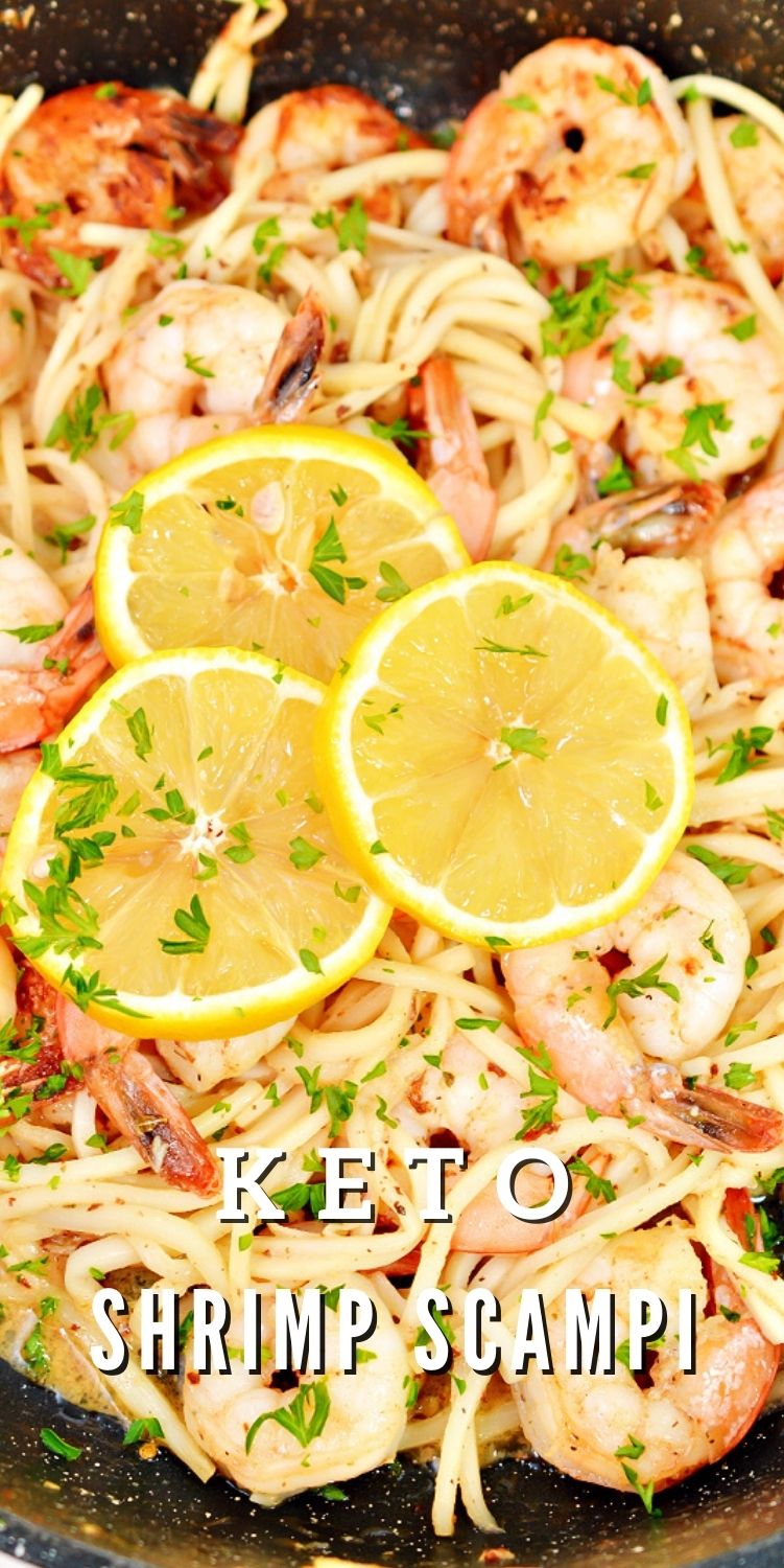 Easy Keto Shrimp Scampi With Garlic Cream Sauce