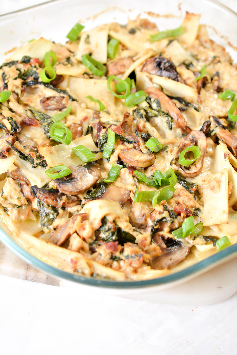 Keto Tuna Noodle Casserole With Palmini Lasagna Noodles