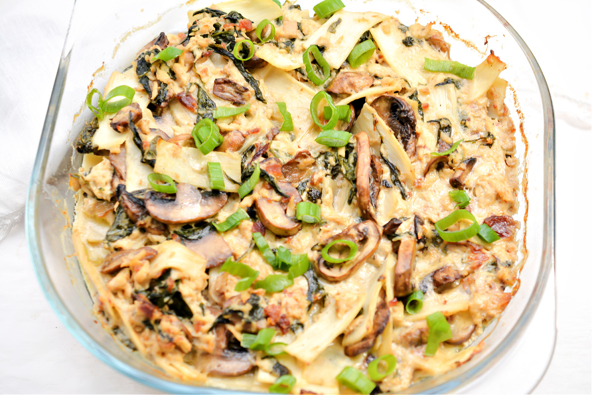 Keto Tuna Noodle Casserole With Palmini Lasagna Noodles