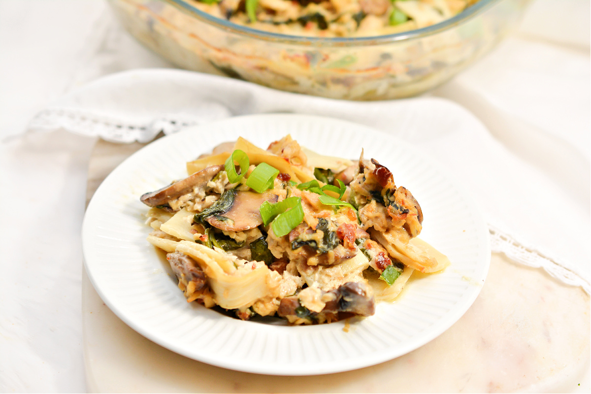 Keto Tuna Noodle Casserole With Palmini Lasagna Noodles