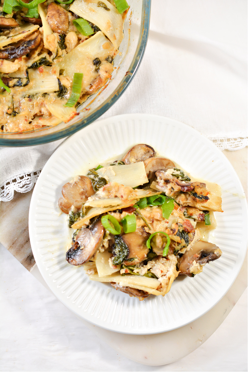 Keto Tuna Noodle Casserole With Palmini Lasagna Noodles