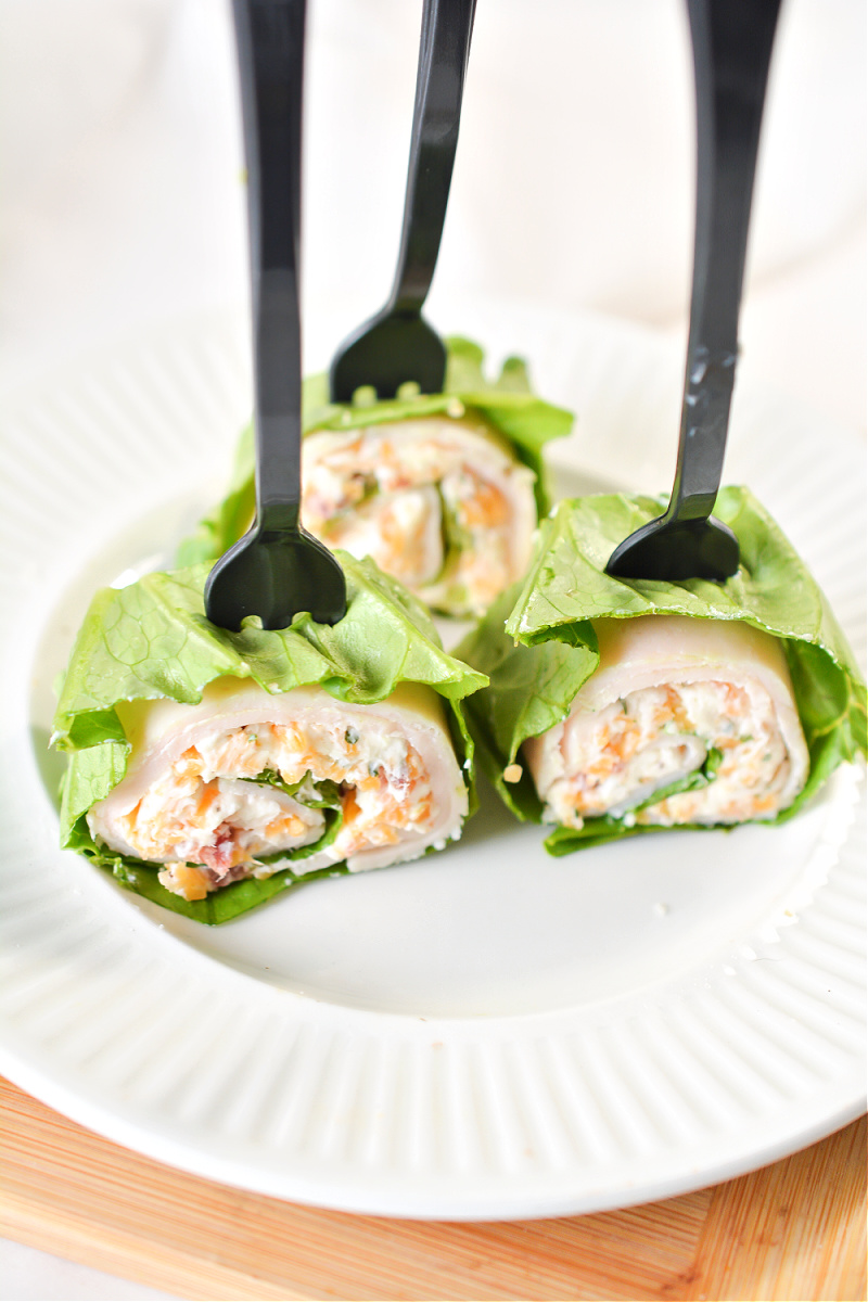 Keto Turkey Ranch Pinwheels LowCarb Snack or Lunch