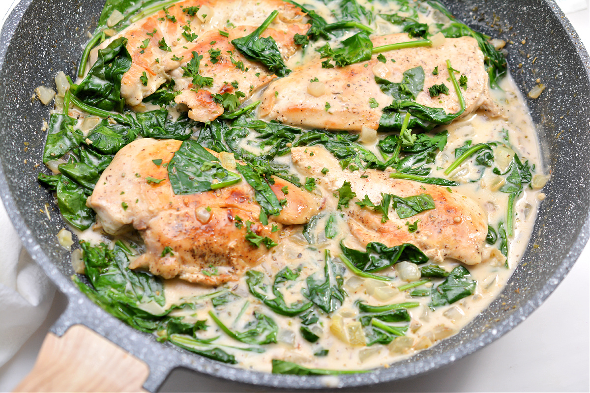 Keto Creamy Tuscan Chicken With Coconut Gluten Free Skillet Recipe