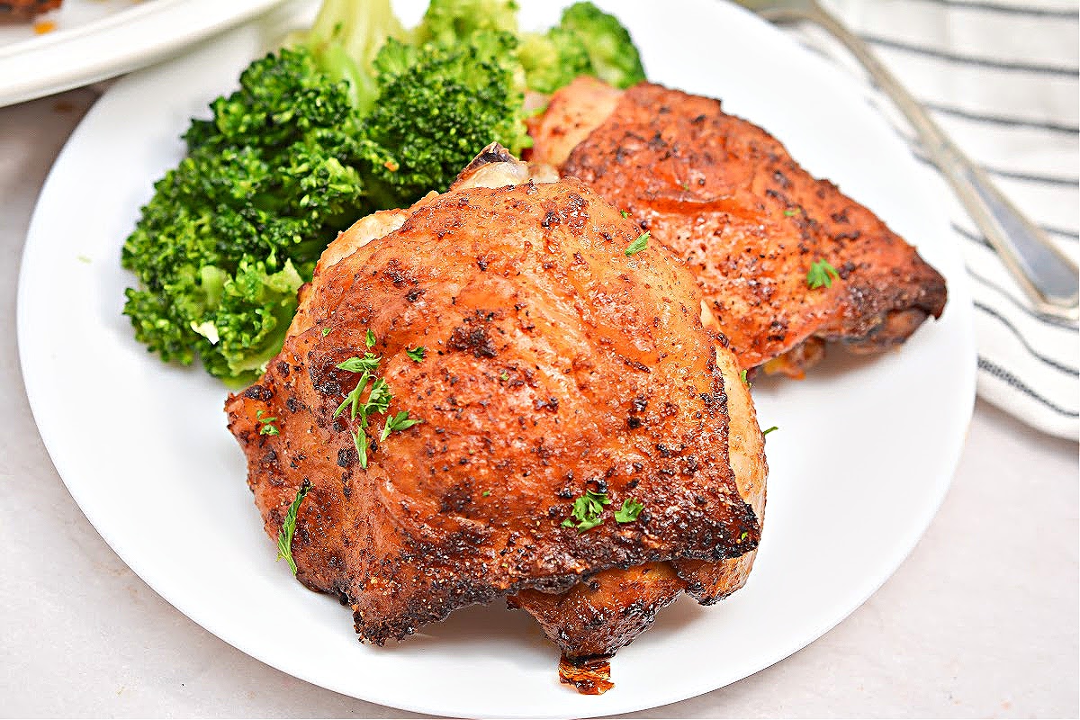 Keto Air Fryer Chicken Thighs 1 Net Carb Per Serving