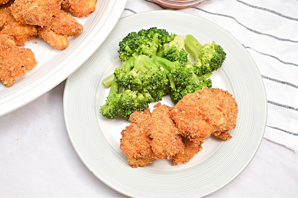 Keto Air Fryer Chicken Nuggets Only 1 Net Carb Per Serving