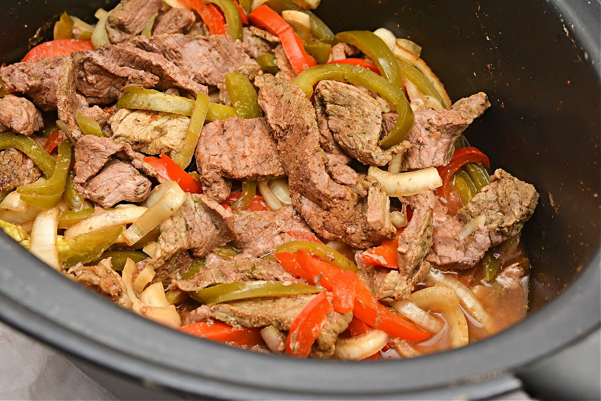 Keto Slow Cooker Steak Fajitas 4 net Carbs Per Serving