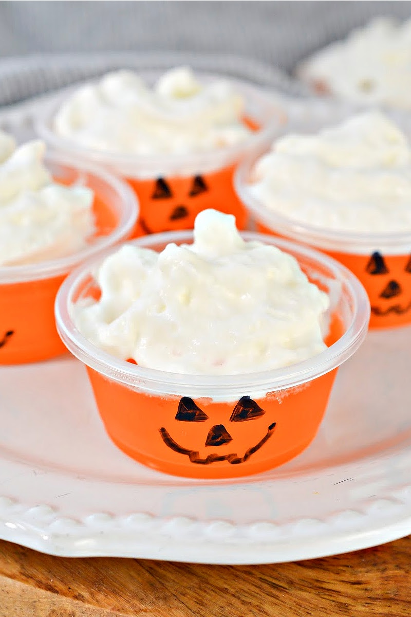 Jack O Lantern Jello Shots (SugarFree) Zero Net Carbs