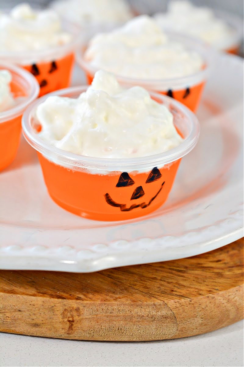 Jack O Lantern Jello Shots (SugarFree) Zero Net Carbs