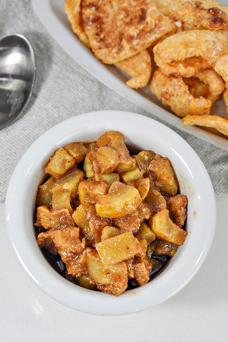 Keto Apple Pie Dip With Cinnamon Pork Rinds Tastes Like Apples