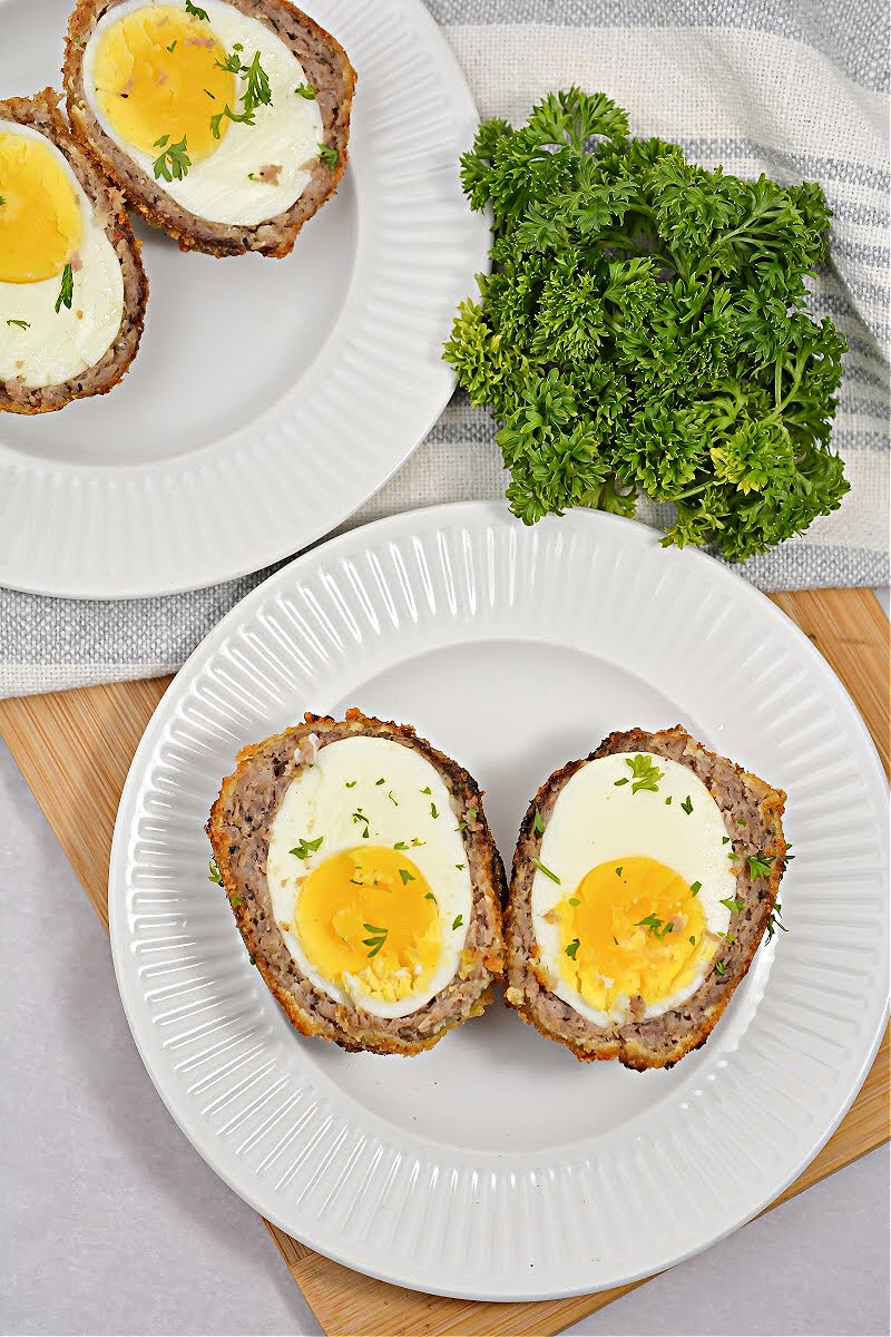 Keto Air Fryer Scotch Eggs 4 Net Carbs Per Serving