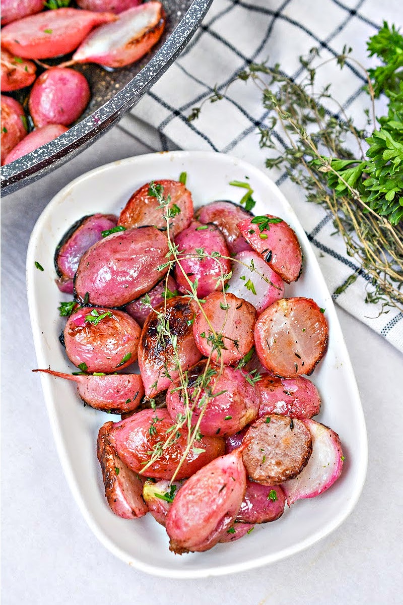LowCarb Brown Butter Sauteed Radishes 1 Net Carb