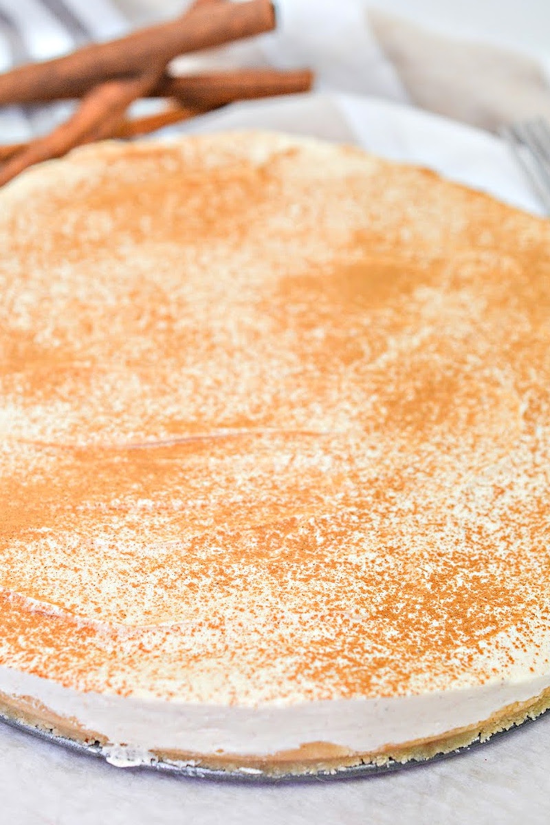 Keto Eggnog Cheesecake No Bake Recipe