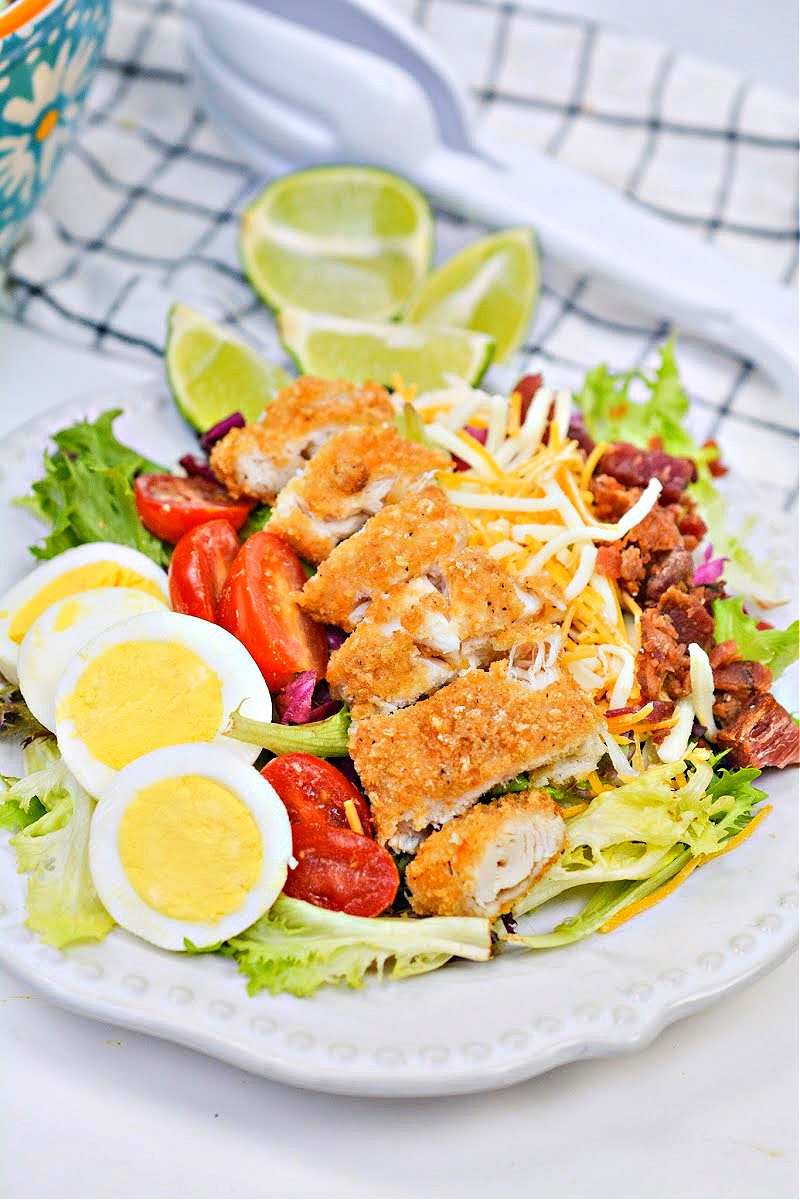 Copycat Keto ChickFilA Cobb Salad With Avocado Lime Dressing