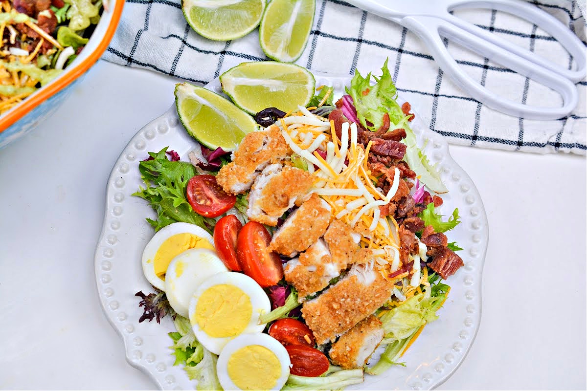Copycat Keto ChickFilA Cobb Salad With Avocado Lime Dressing