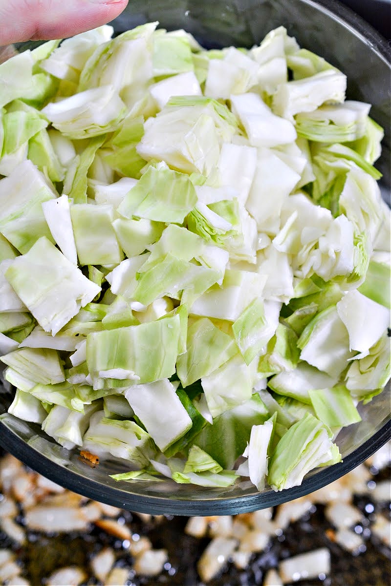 Keto TikTok Cajun Sausage Cabbage Alfredo