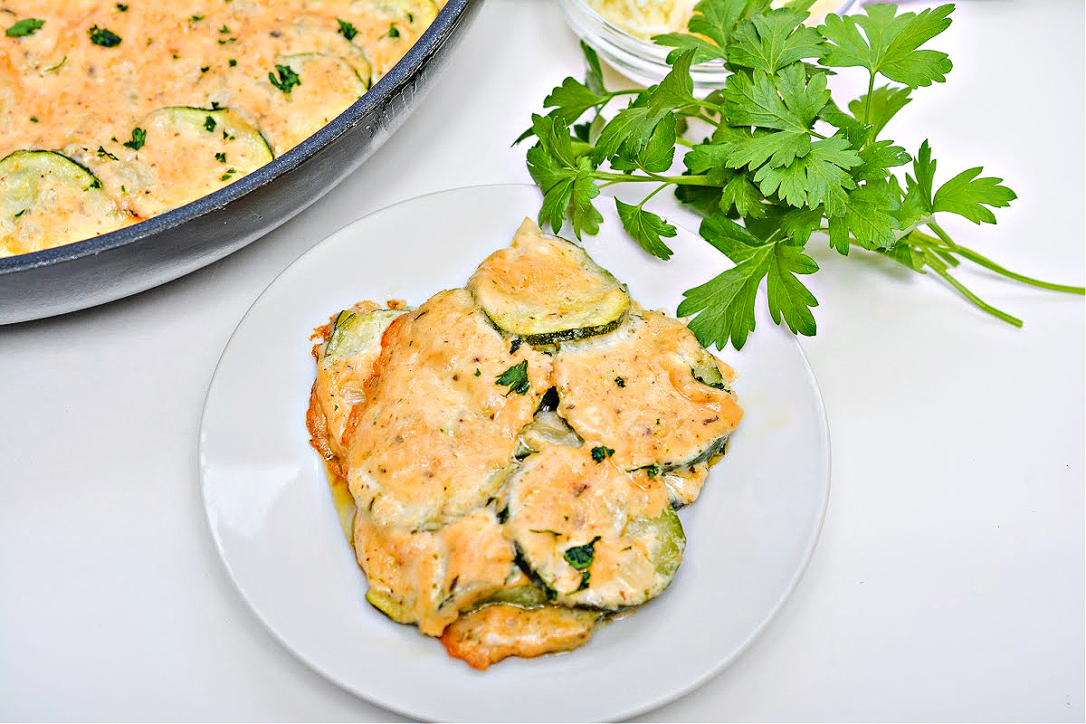 Keto Scalloped Zucchini Easy Low Carb Side Dish