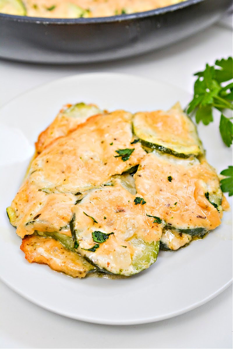 Keto Scalloped Zucchini Easy Low Carb Side Dish