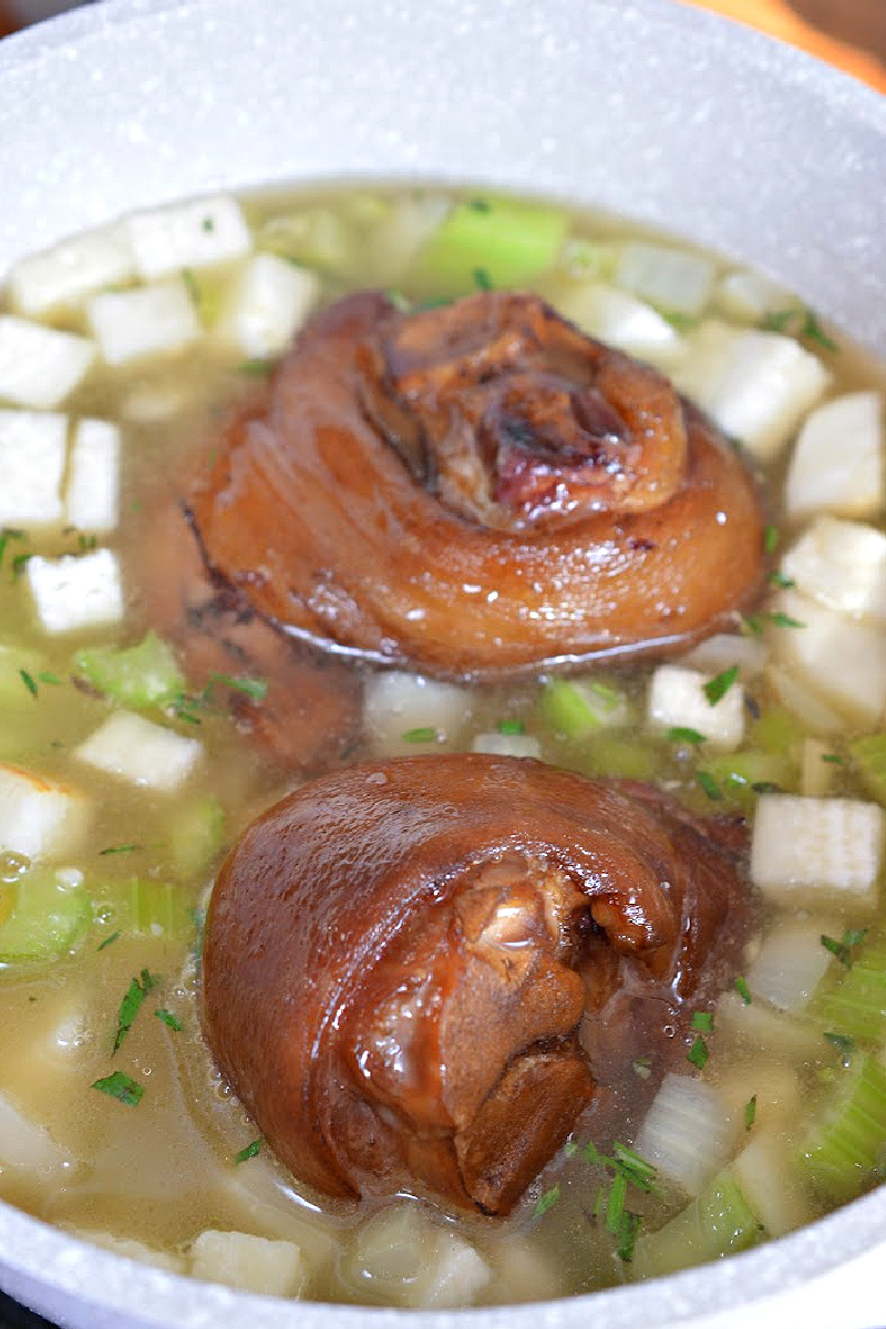 Creamy Keto Ham Bone and Veggie Soup