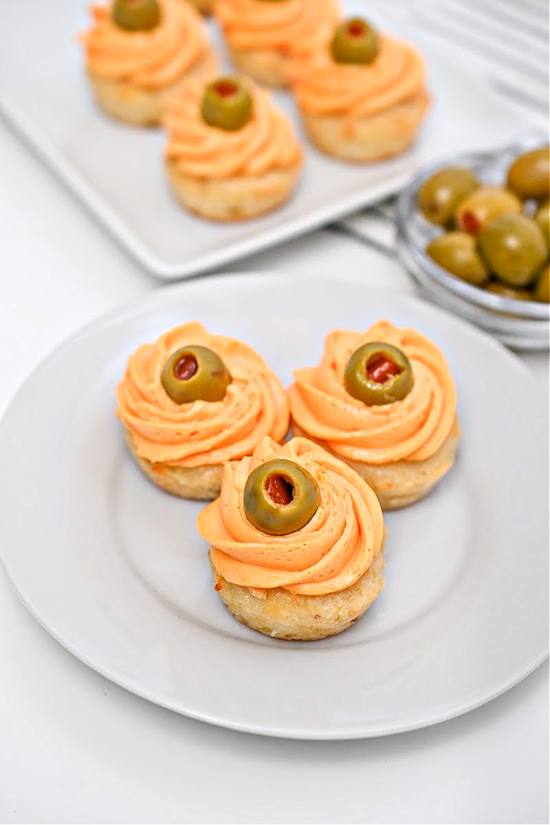 Keto Olive Cheese Ball Eyeballs Low Carb Halloween Recipe