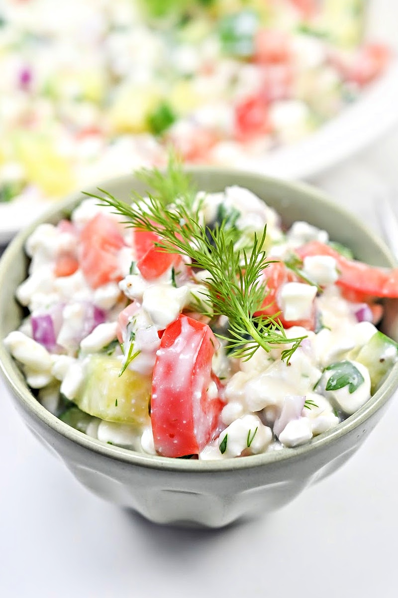 Low Carb Cottage Cheese Salad