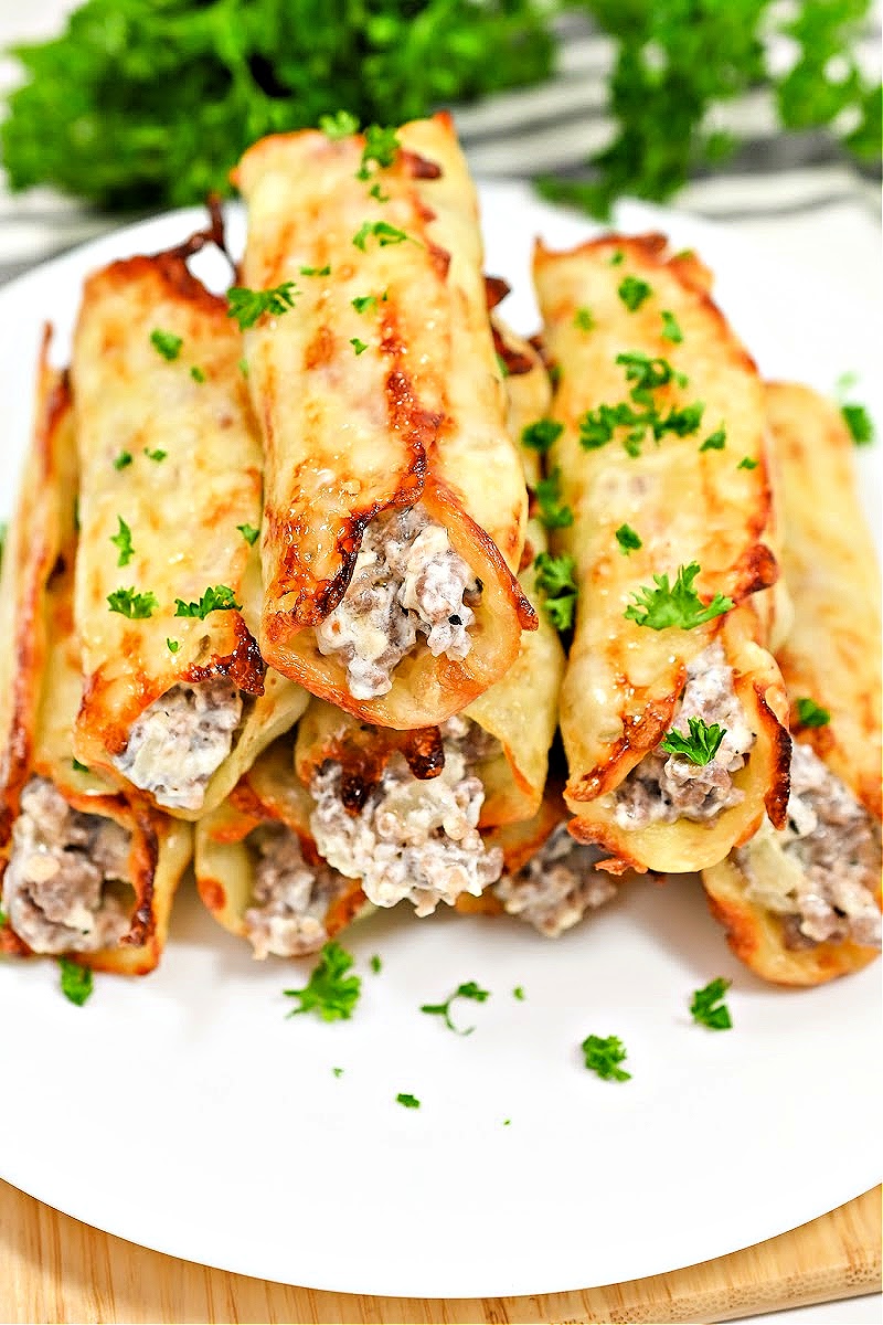 Keto Sausage Lasagna Roll Ups 3 Net Carbs Per Serving