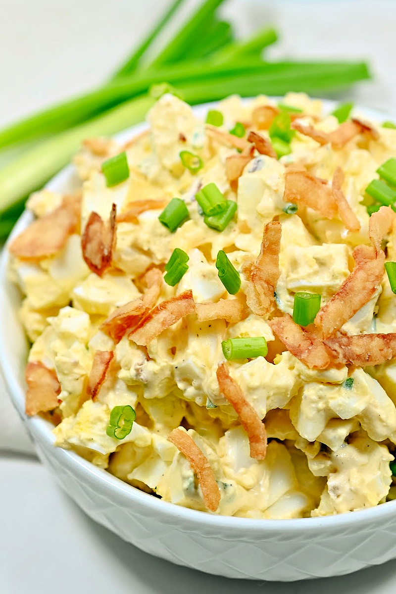 Keto French Onion Deviled Egg Salad Stylish Cravings