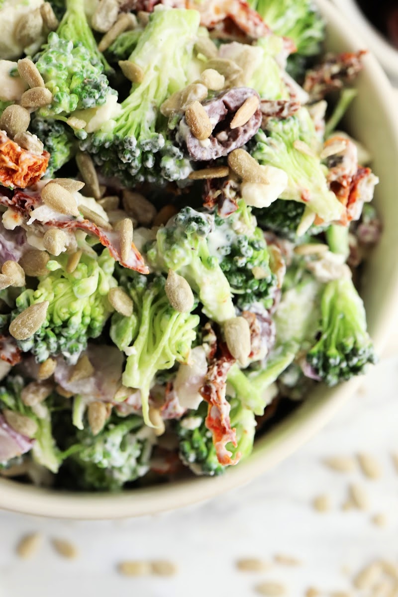 LowCarb Greek Broccoli Salad Easy Zesty Recipe