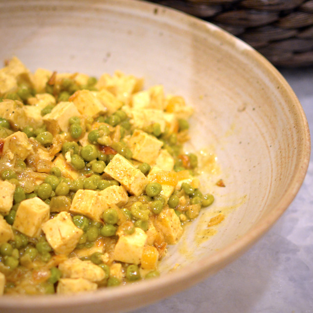 Curried Peas and Tofu Stylish Cuisine