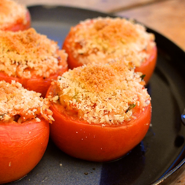 Risotto Stuffed Tomatoes Stylish Cuisine
