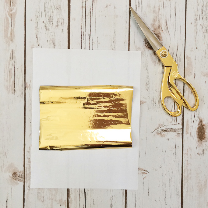 DIY Gold Foil Prints Tutorial Stylish Petite