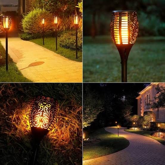 Solar Flame Garden Light Stylo Electric Store
