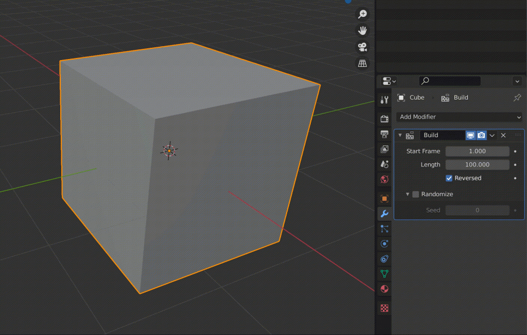 [Introduction to Blender] Using modifier tools (2) Generate (Build